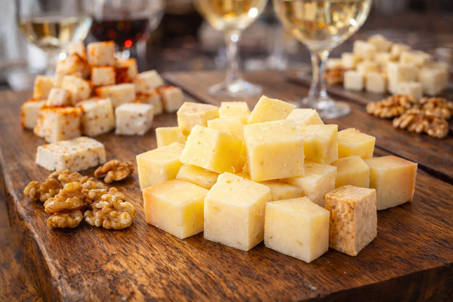 Wine and Cheese Tasting Experience in Puerto de Mogán Local cheese tasting with wine and nuts in Puerto de Mogán Gran Canaria